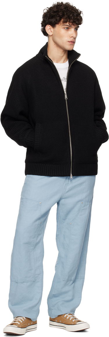 Sveter Carhartt WIP Black Banley Knit Jacket Čierna | I033902, 3