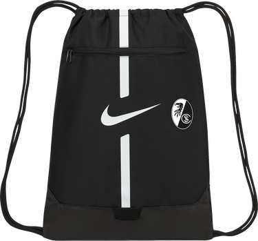 Športový vak Nike SC Freiburg Gymsack with Zippered Pocket and Vertical Stripes Čierna | 5scfda5435-nocode, 0