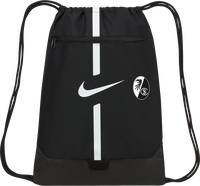 SC Freiburg Gymsack with Zippered Pocket and Vertical Stripes