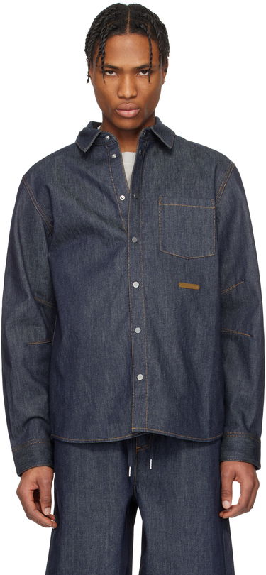 Košeľa Helmut Lang Helmut Lang Curved Classic Denim Shirt Modrá | O09DM501, 0