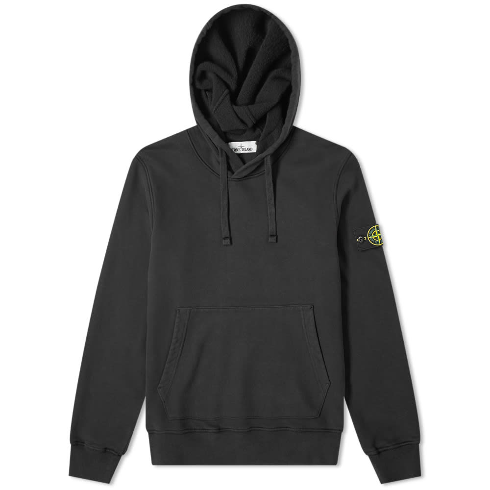 Mikina Stone Island Garment Dyed Popover Hoodie Čierna | 731564120-V0029, 0