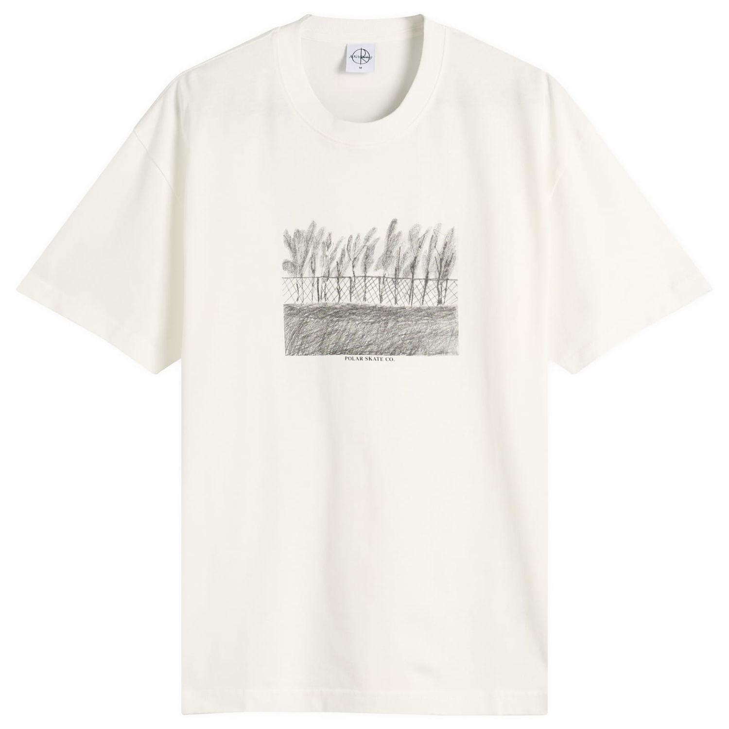 Tričko Polar Skate Co. Fence Graphic T-Shirt, Small Biela | PSC-F25-28-CWH, 1