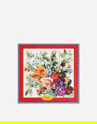 Dolce & Gabbana 50x50 Silk Twill Floral Print Foulard