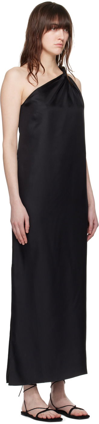 Šaty Loulou de Saison Loulou de Saison Adela One-Shoulder Maxi Dress Čierna | ADELA, 1