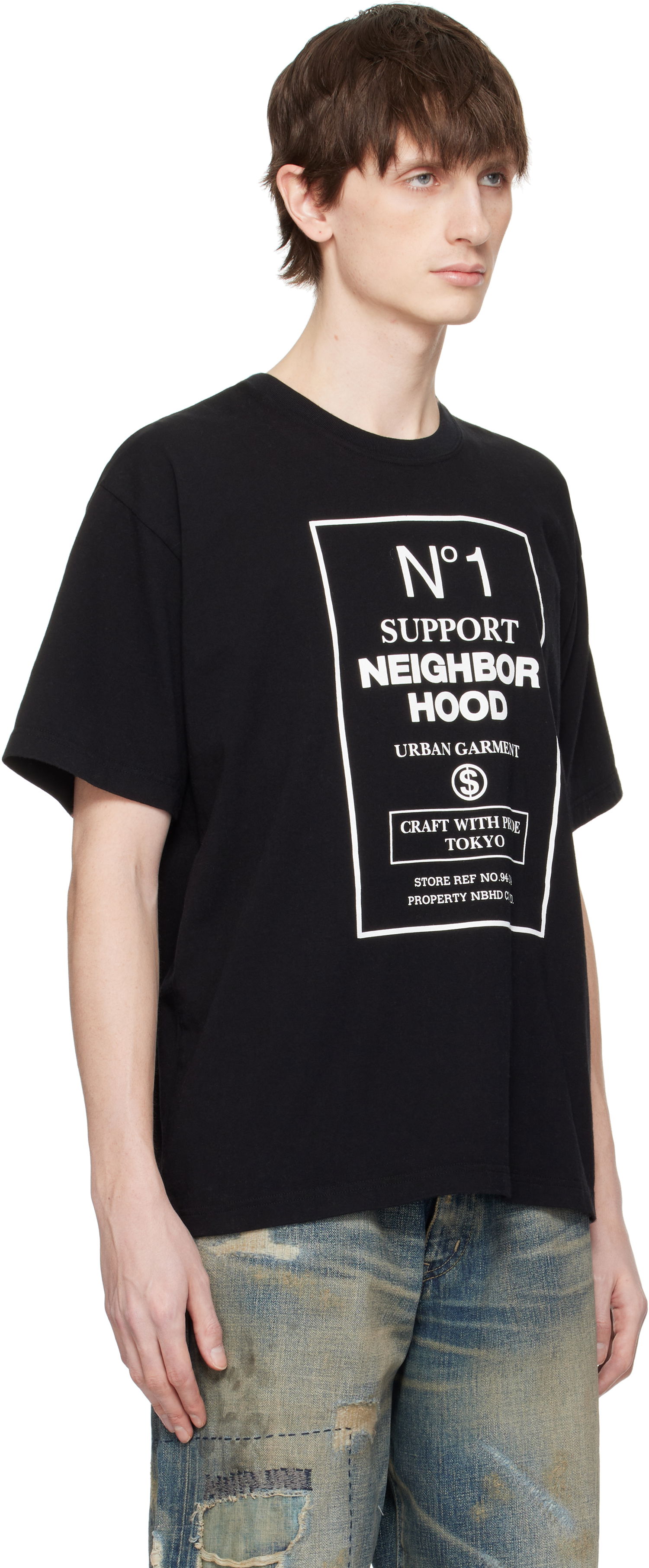 Tričko Neighborhood Neighborhood NH SS-15 Graphic T-Shirt Čierna | 251PCNH-ST15, 1