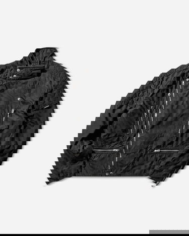 Bunda Neighborhood Faded Stand Collar Riders Jacket Čierna | 252SZNH-JKM07 BLACK, 0