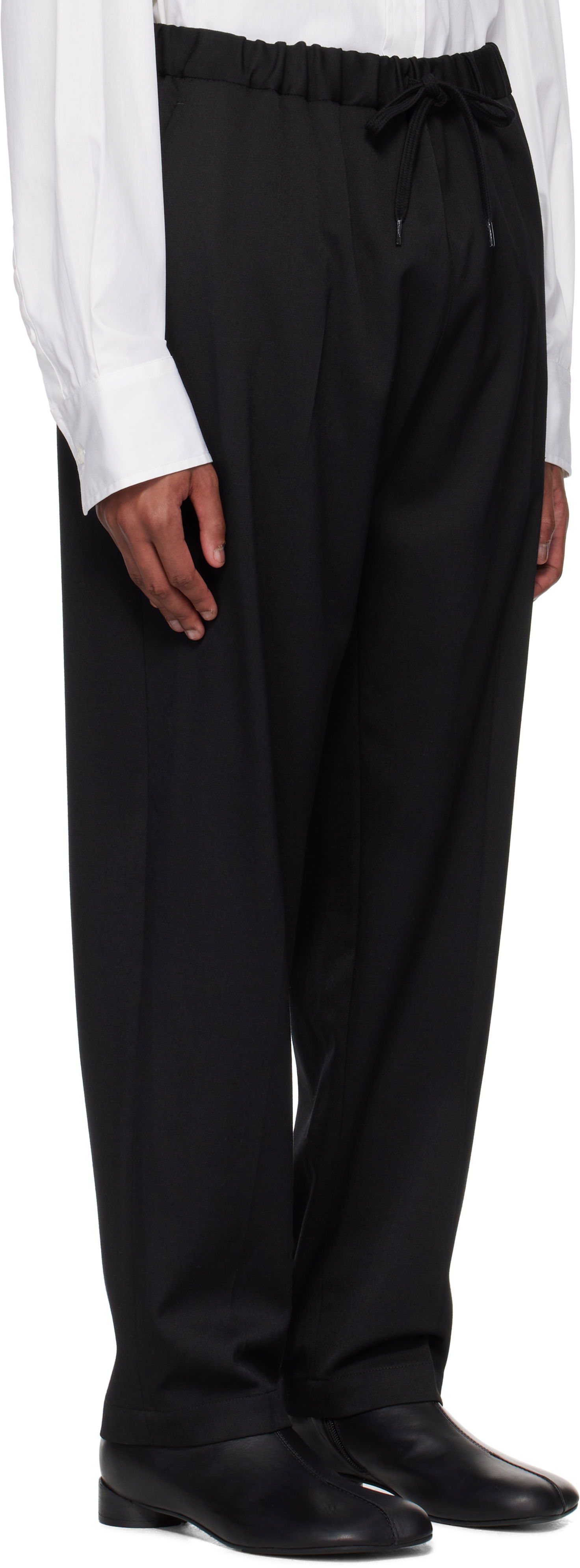 Nohavice Maison Margiela Wool Trousers Čierna | SH0KA0023 M35153, 1