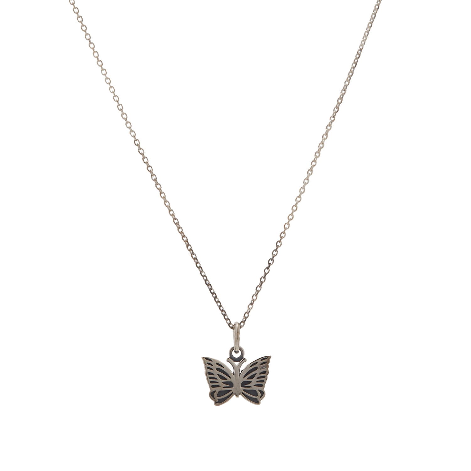 Náhrdelník Needles 925 Silver Pendant Čierna | OT009-C, 0