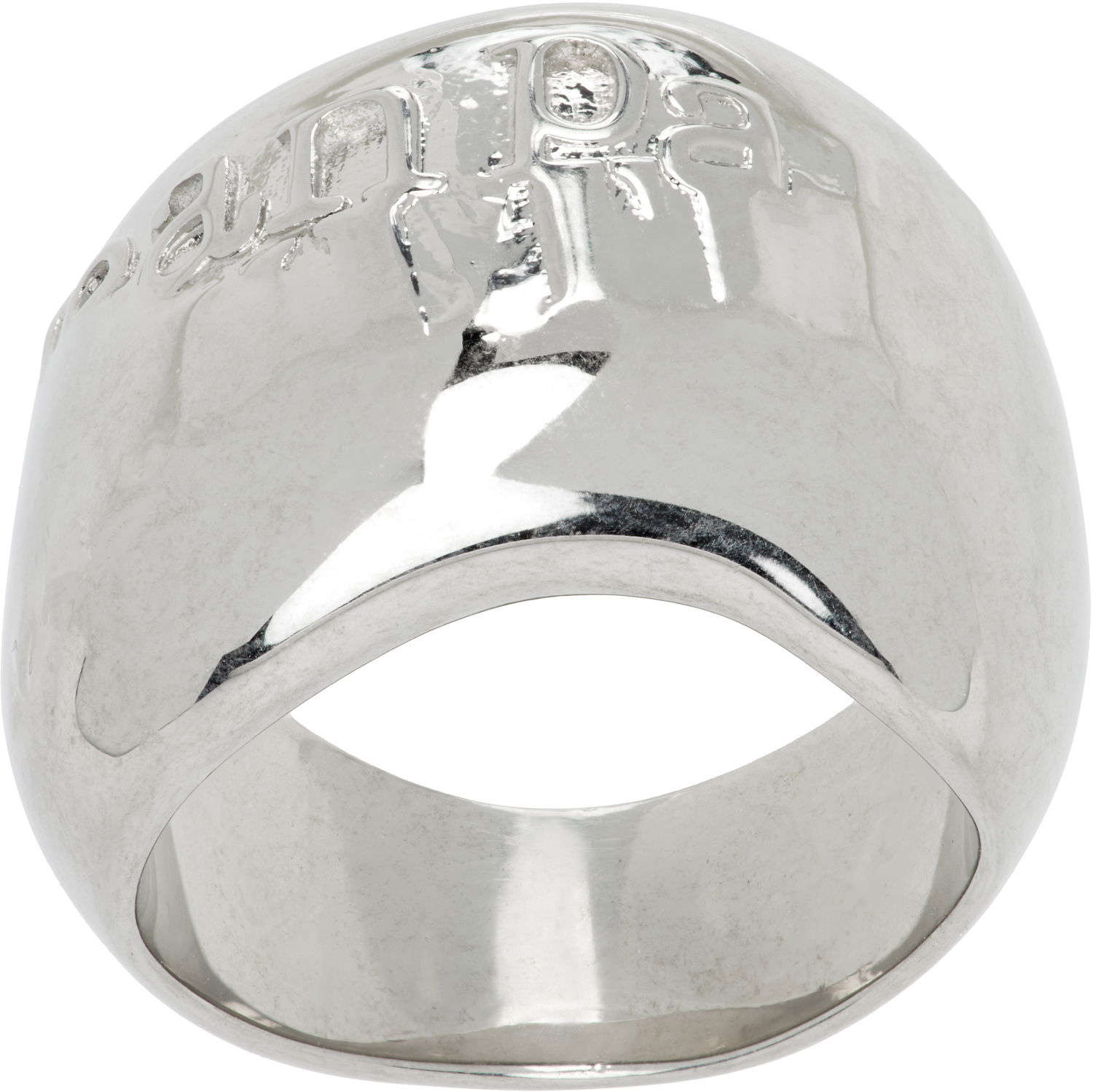 Prsteň Jean Paul Gaultier Jean Paul Gaultier Silver-Tone "The Logo" Ring Metalická | 25/03-W-JW002-X053-91, 1