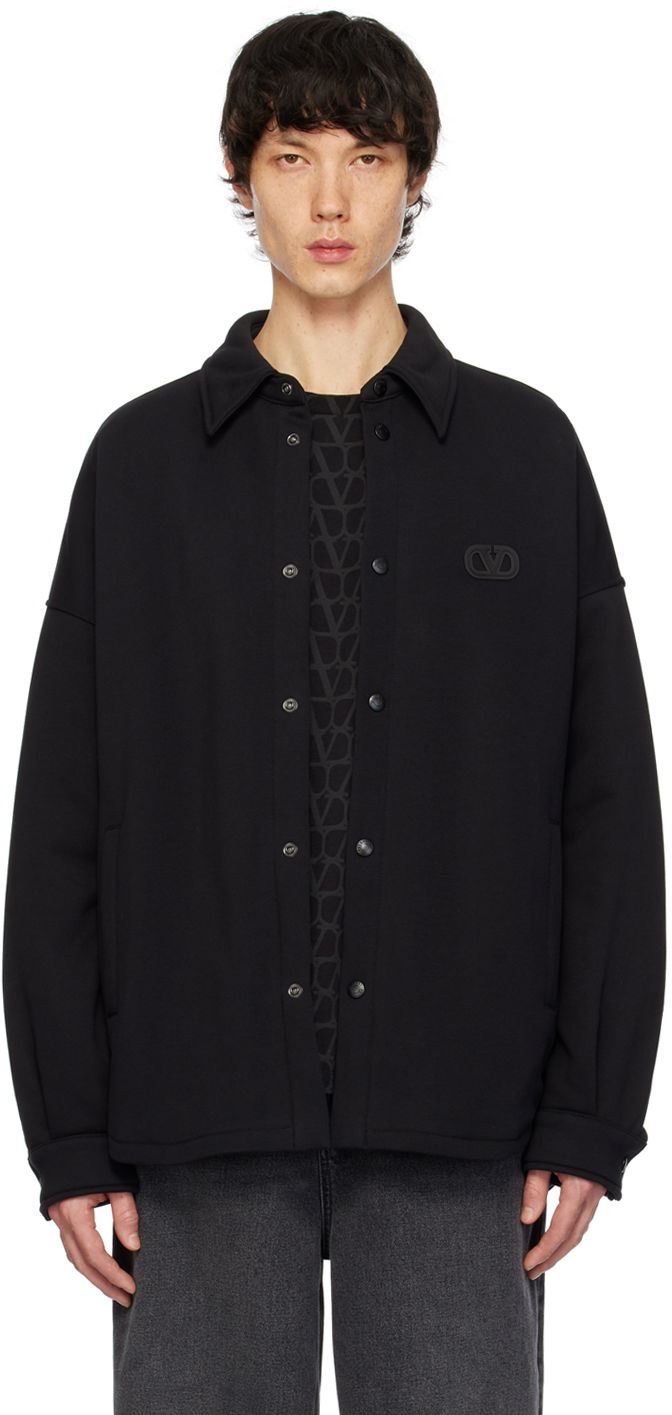 Košeľa Valentino Padded Shirt Čierna | 4V3MM00F9V7, 0
