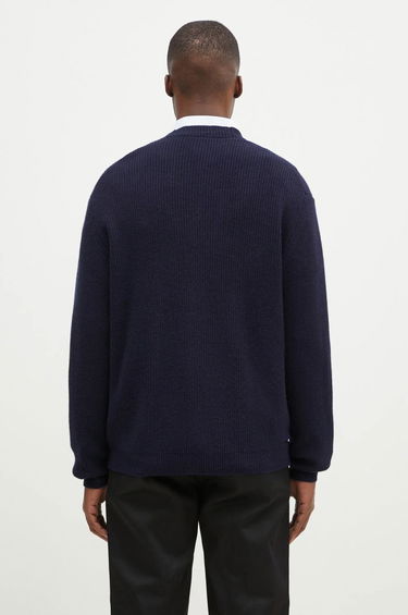 Sveter MAISON KITSUNÉ Ribbed Cardigan With Logo Patch Zelené | NM00501KT1093, 2