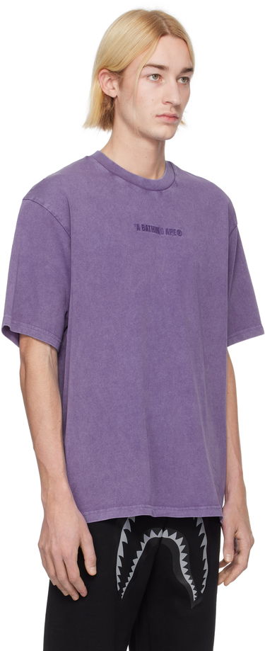 Tričko BAPE Relaxed Fit Logo T-Shirt Fialová | 001CSK801309M, 1