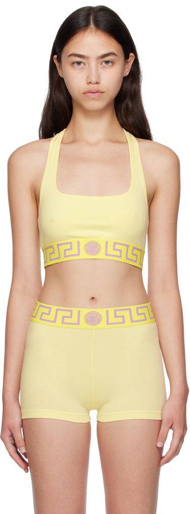 Podprsenka Versace Greca Border Scoop Bra Žltá | AUD01039_1A10011, 0