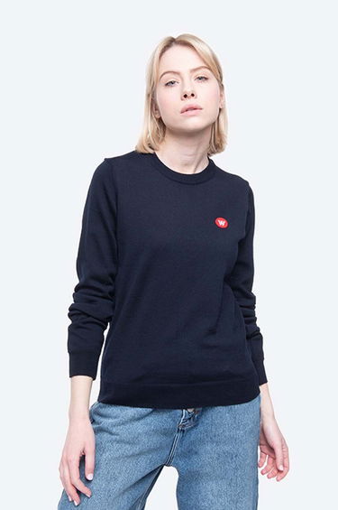 Sveter WOOD WOOD Lyn Sweater Navy | 10001006.4142, 0