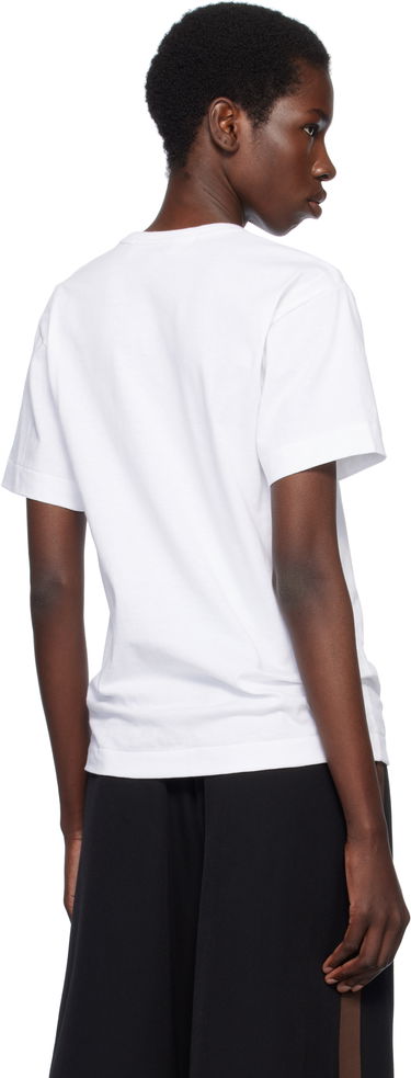 Tričko Comme des Garçons PLAY Metal Stone Emblem Heart T-Shirt Biela | AX-T802-051, 2