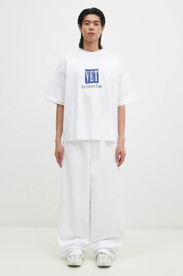 Tričko VETEMENTS 'VET' Cropped Boxy T-Shirt Biela | UA66TR685W, 4