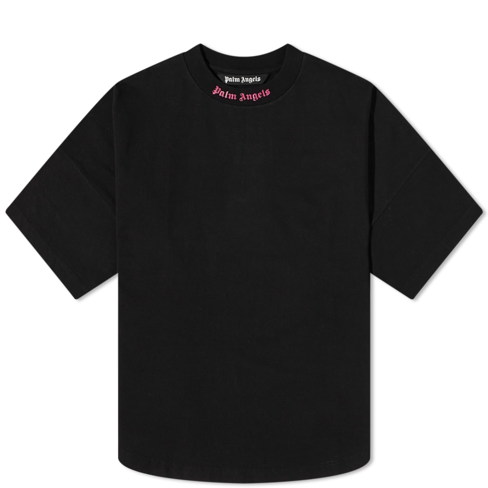 Tričko Palm Angels Double Back Logo Oversixed Tee Čierna | PMAA002C99JER0081032, 0