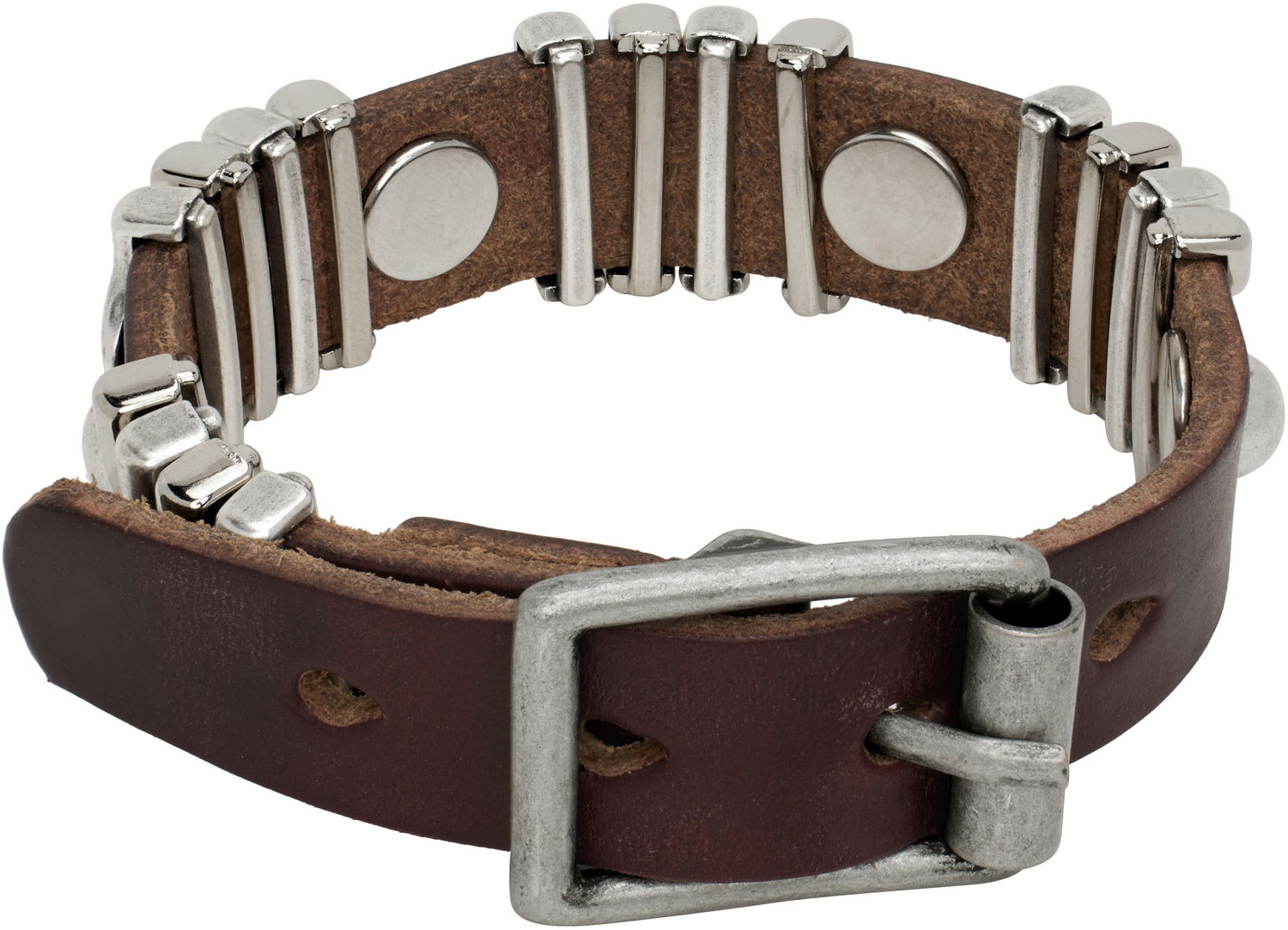 Náramok OUR LEGACY Our Legacy Wave Leather Bracelet Hnedá | A2258WBB, 1