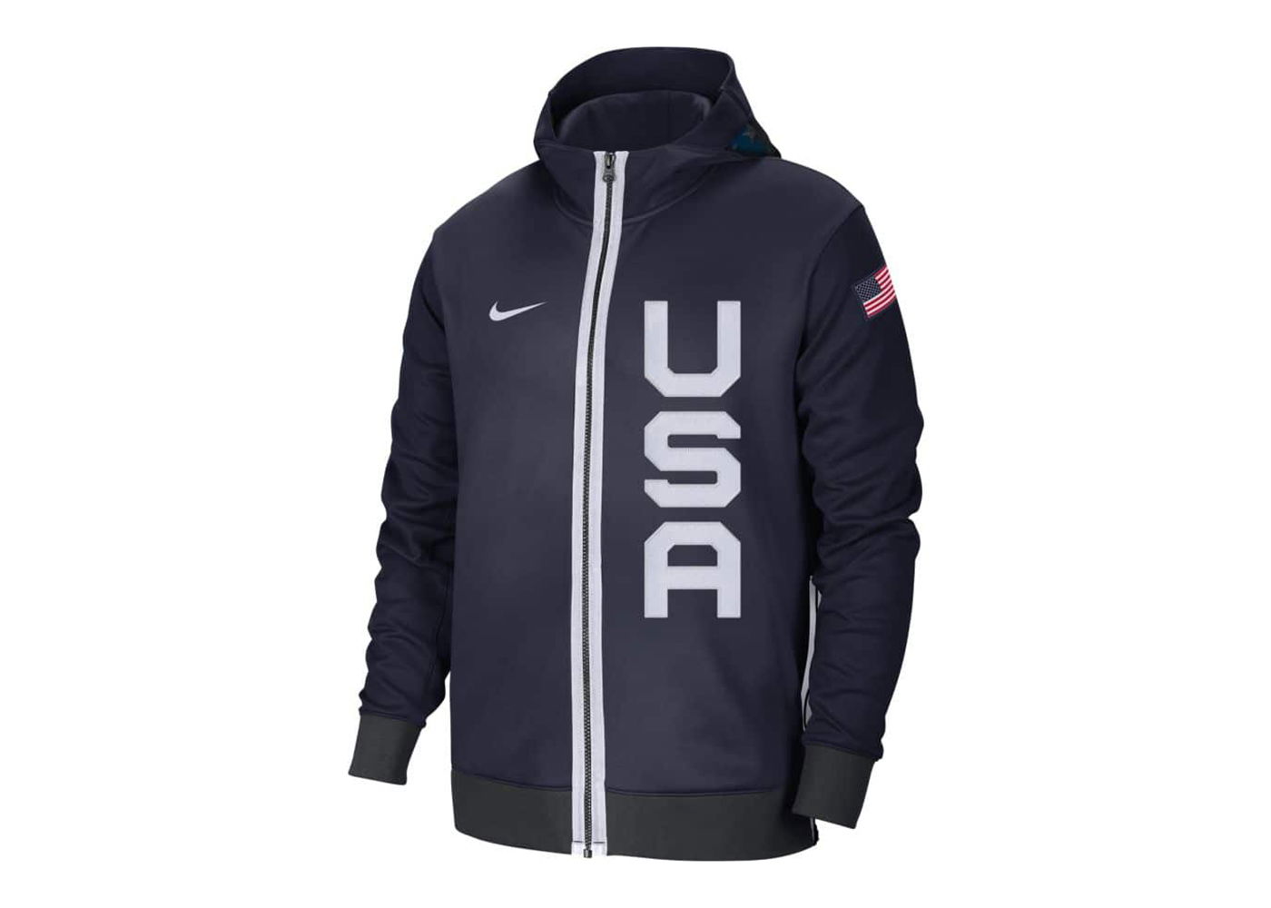 Mikina Nike Team USA Therma Flex Tokyo 2020 Showtime Hoodie Obsidian/Black/White Čierna | CD4880-451, 0