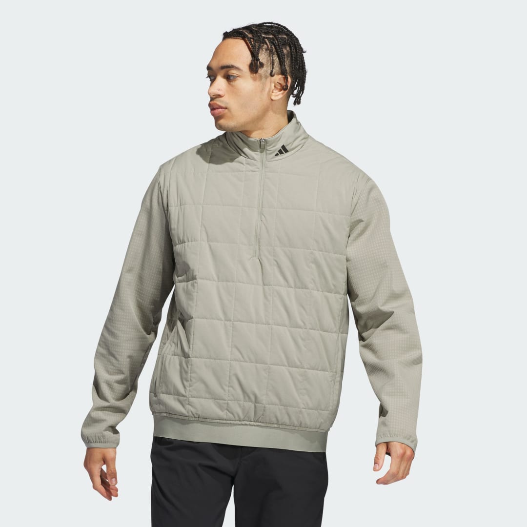 Sveter adidas Performance Ultimate365 Quilted Hybrid Golf Pullover Zelené | IL0569, 0