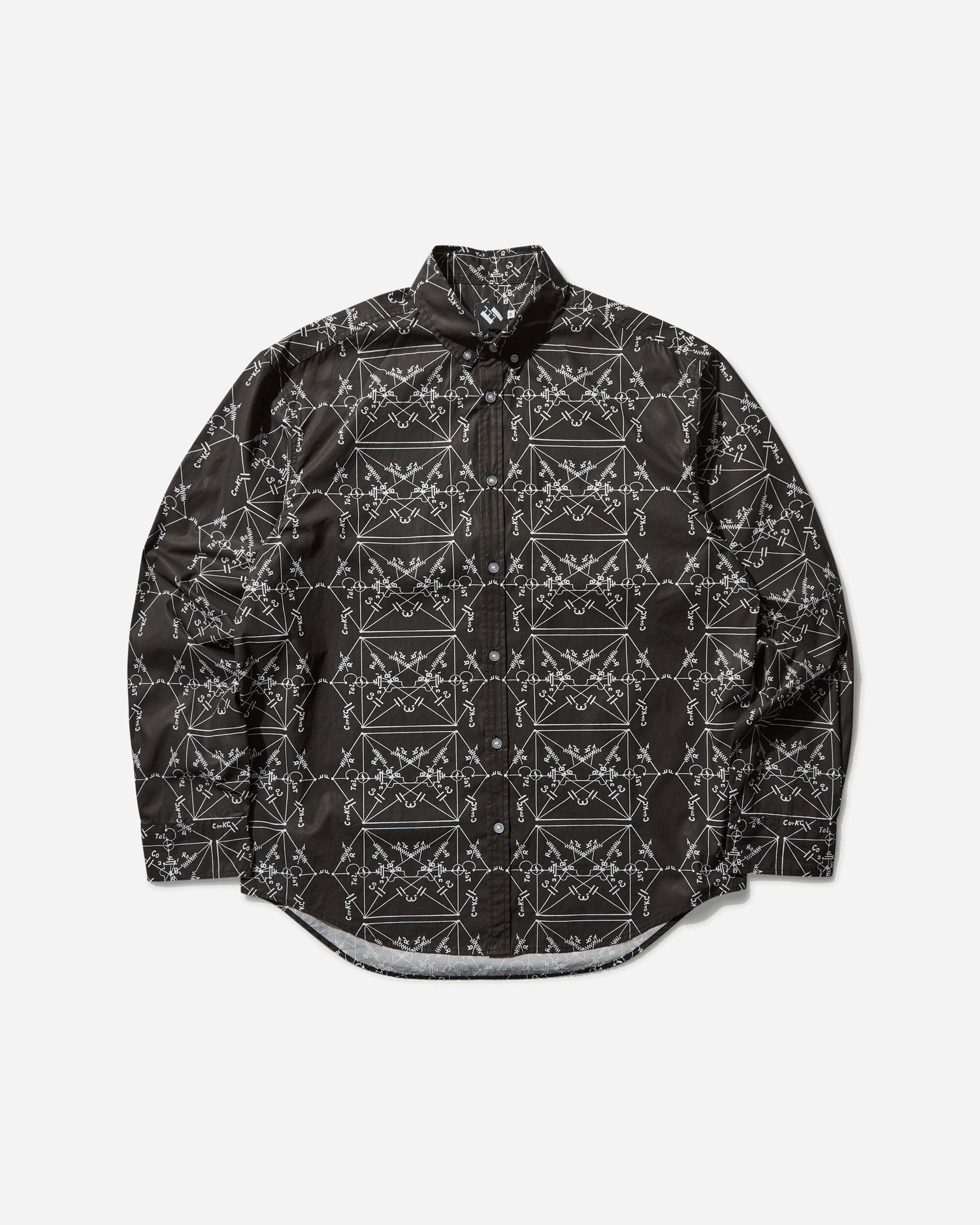Košeľa The Trilogy Tapes Envelopes All Over Print Shirt Čierna | PN24047 BLACK, 0