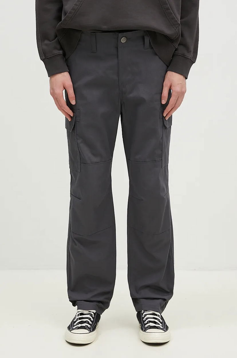 Cargo nohavice Dickies Millerville Cotton Cargo Pants with Knee Panels Šedá | DK0A4XDU