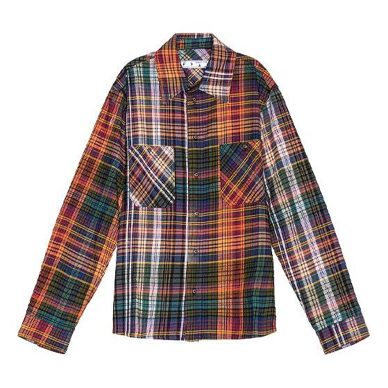 Košeľa Off-White Off-White Stencil Check Flannel Shirt Rôznofarebný | OMGA133E20FAB0012010, 0