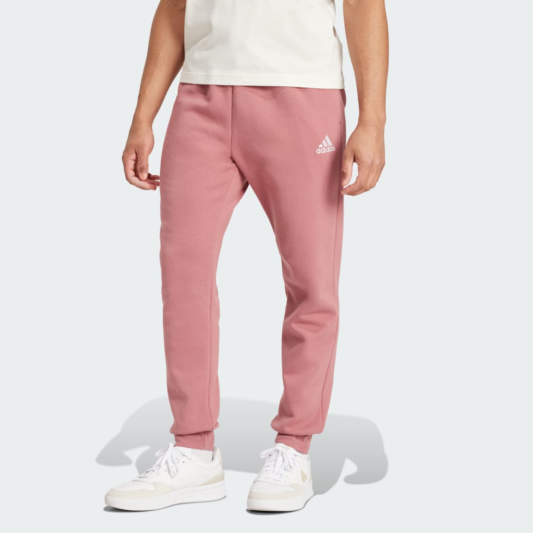 Tepláky adidas Performance Essentials Fleece Regular Tapered Pants Ružová | IY9085, 0