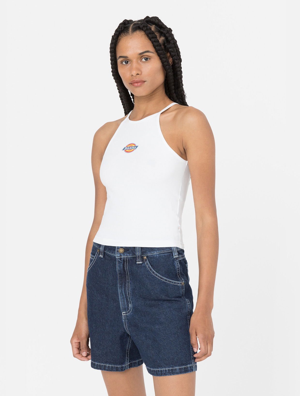 Tielko Dickies Chain Lake Tank Top Biela | 0A4XNP, 0