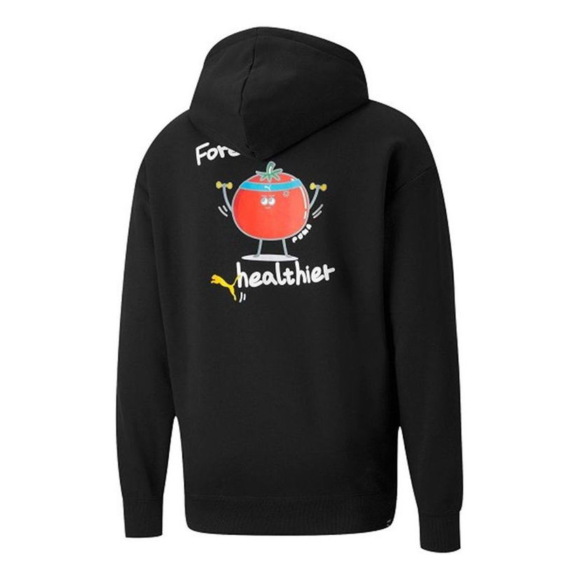 Mikina Puma Club Graphic Living Series Hoodie Čierna | 533198-01