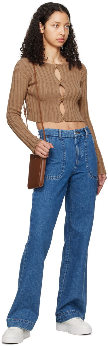 Taška cez rameno A.P.C. Jamie Neck Pouch Shoulder Bag Hnedá | PXBMW-F63412, 3