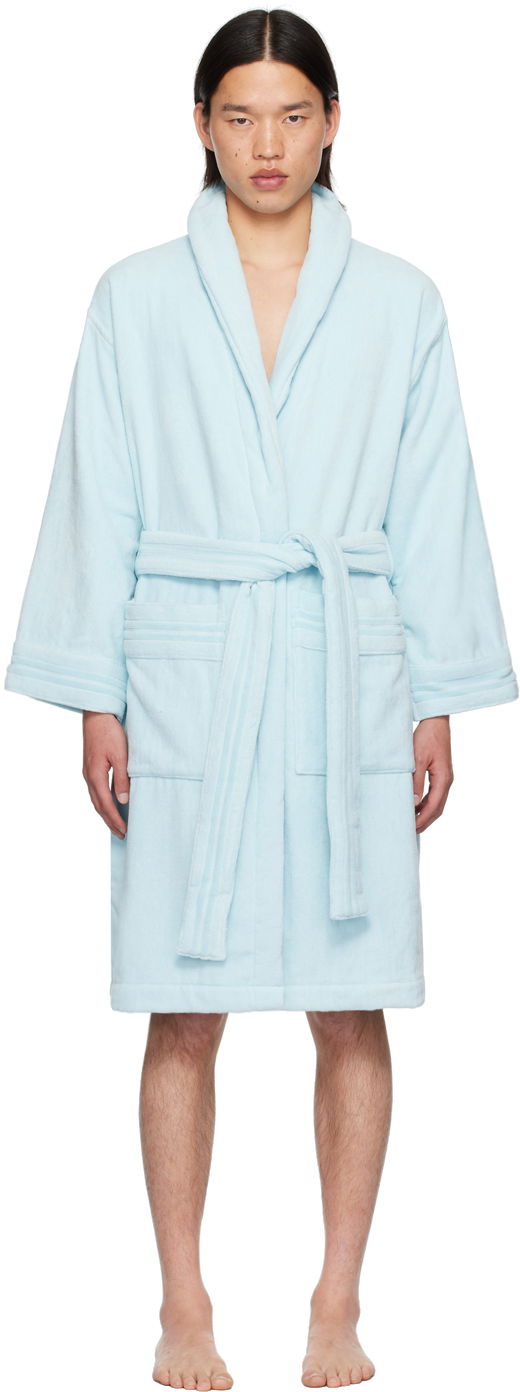 Pyžamo Versace Underwear Shawl Lapel Robe Modrá | ZACJ00008_1A08860, 0