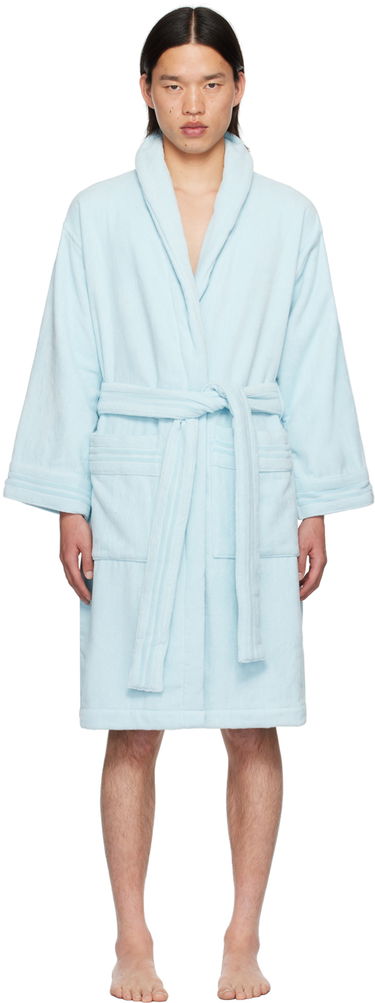 Pyžamo Versace Underwear Shawl Lapel Robe Modrá | ZACJ00008_1A08860, 0
