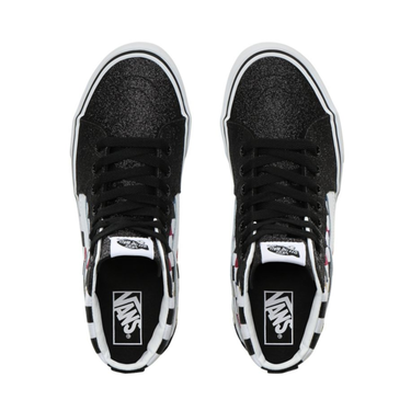 Tenisky a topánky Vans Sk8-Hi Glitter Checkerboard Čierna | VN0A4BV6V3P, 1