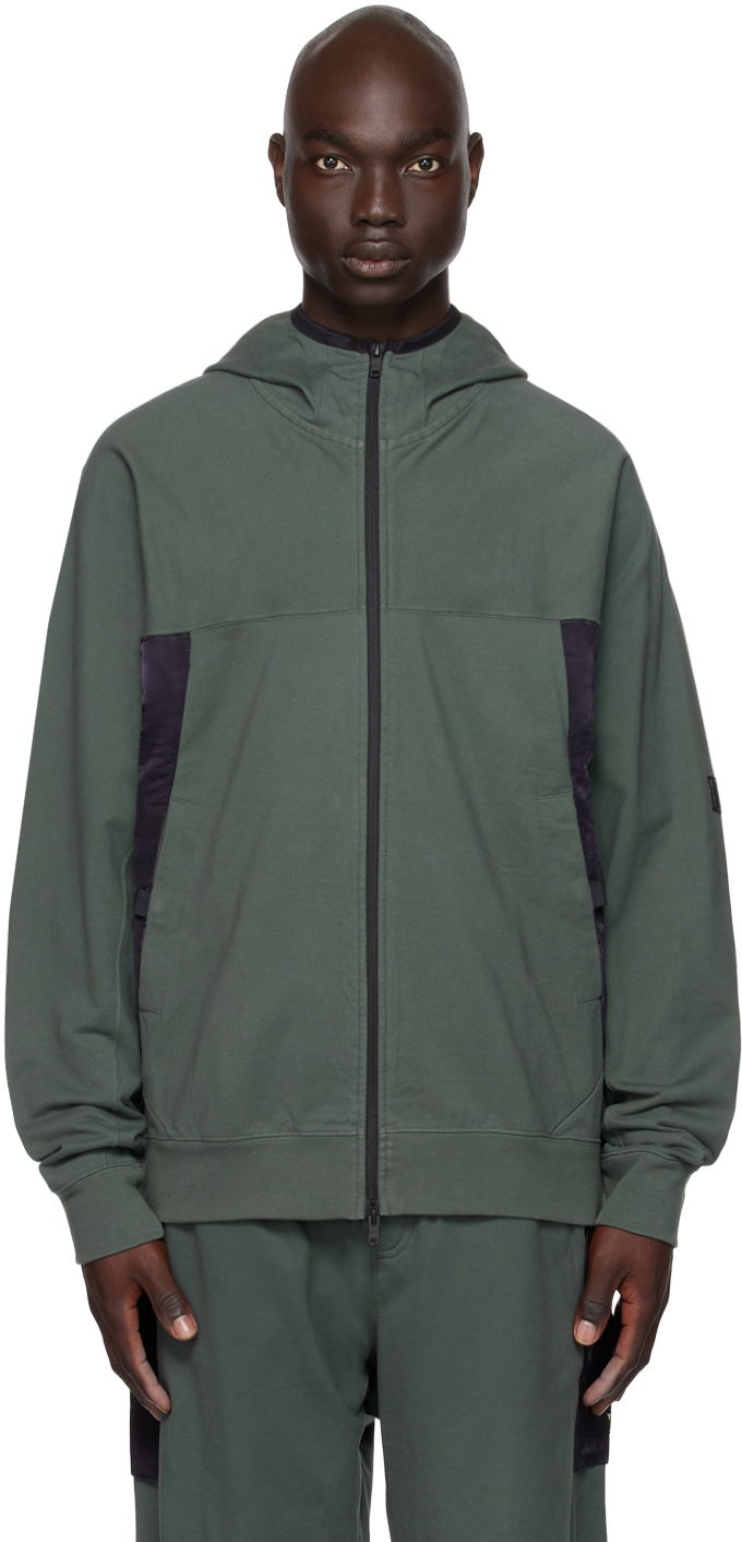 Mikina Y-3 Y-3 Paneled Hoodie Zelené | IP7669, 0