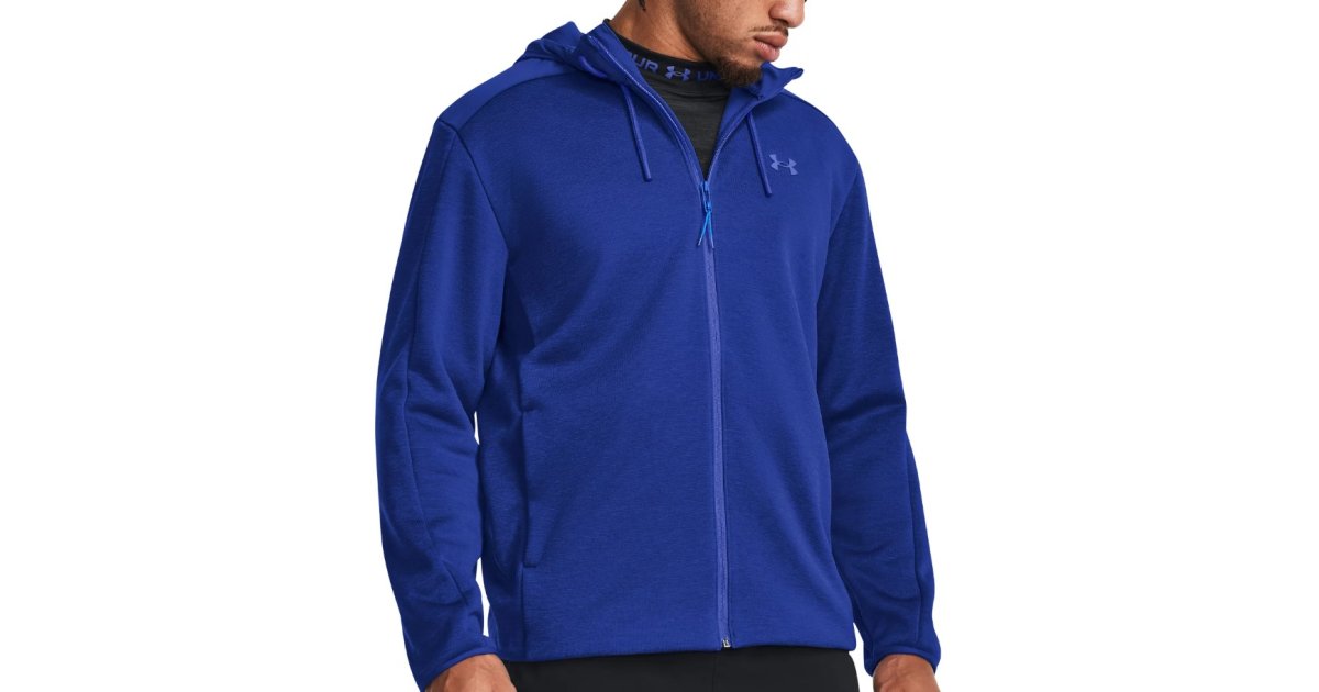 Mikina Under Armour Essential Swacket Full-Zip Hoodie Modrá | 1378824-400, 1
