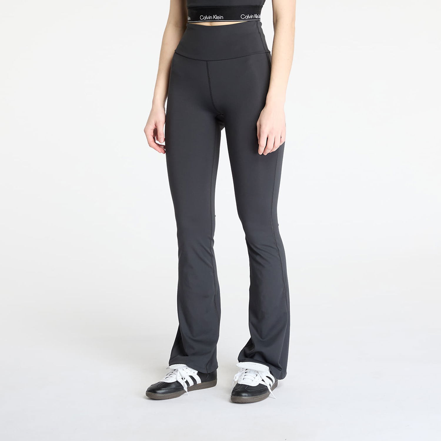 Legíny CALVIN KLEIN Calvin Klein Sport Modern Flare Leggings Šedá | LVGWS5L611 UB1, 0