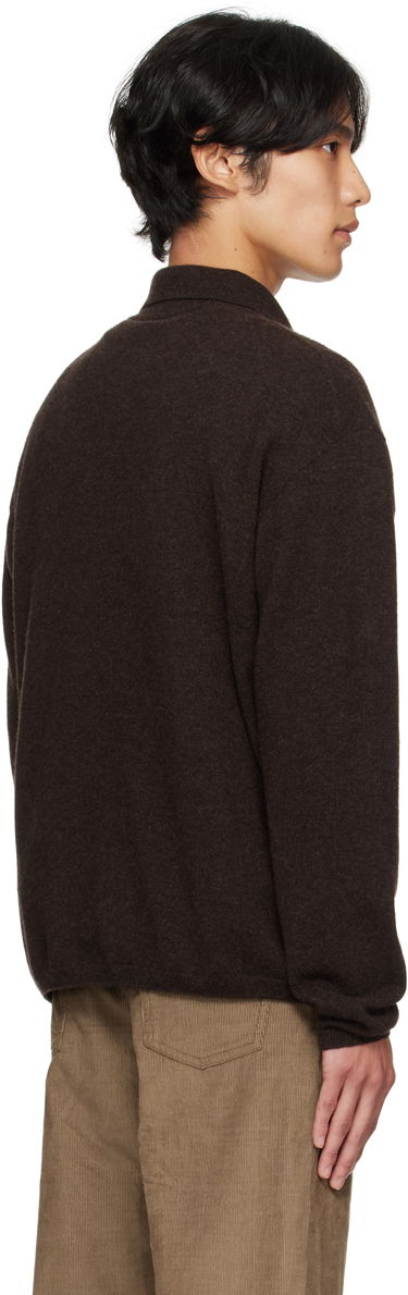 Sveter The Row The Row Franz Knit Polo Hnedá | 1015-Y556, 2