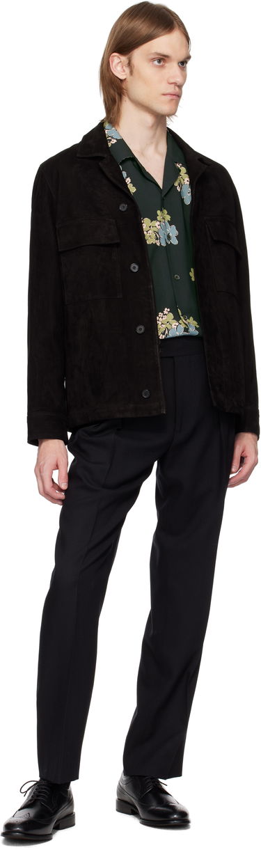 Bunda Paul Smith Paul Smith Casual-Fit Suede Jacket Čierna | M1R-147Z-P00040-79, 3