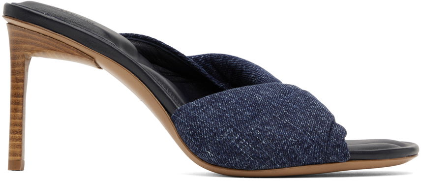 Tenisky a topánky Jacquemus Le Raphia 'Les Mules Bagnu' Heeled Sandals "Blue" Navy | 22H221FO025-1389, 0