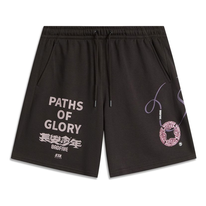 Šortky Li-Ning BadFive Boys' Graphic Shorts Čierna | AKSU965-1