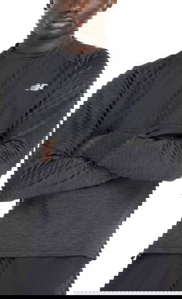 Mikina New Balance Heat Grid Crew Sweatshirt Čierna | mt43205-bk, 0