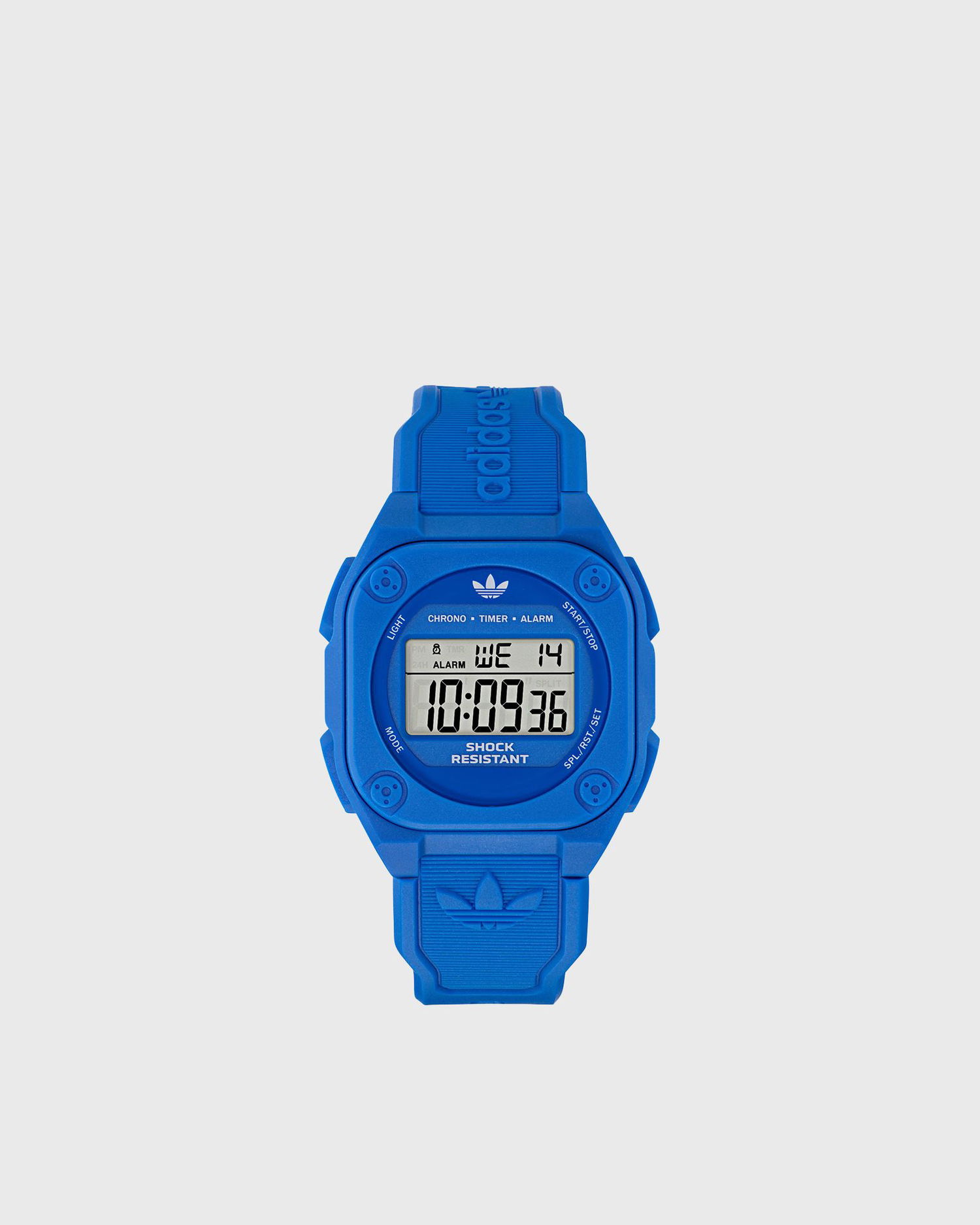 Hodinky adidas Originals Shock Resistant Digital Watch with Chronograph, Timer, Alarm, Resin Case and Strap Modrá | AOST25030, 1