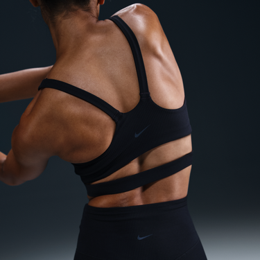 Podprsenka Nike Nike Zenvy Light-Support Padded Ribbed Sports Bra Čierna | HF5378-010, 3