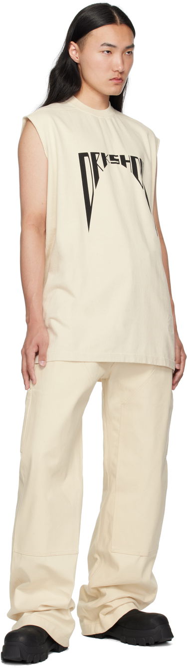 Tielko Rick Owens Rick Owens DRKSHDW Hollywood Tarp Tank Top Béžová | DU01E3158 RIGNP4, 3