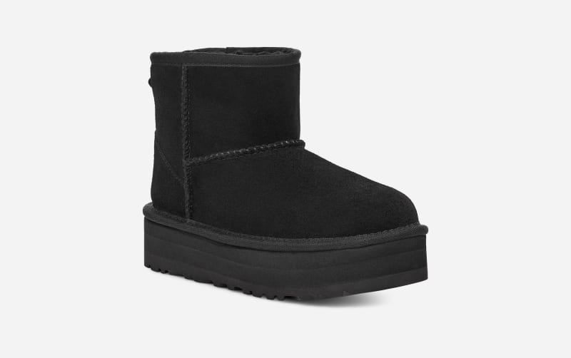 Tenisky a topánky UGG UGG Classic Mini Plateau Boots 32.5 Čierna | 1143700K-BLK, 1