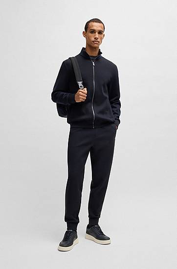 Tepláky BOSS Mercerized Stretch Cotton Tracksuit Bottoms Čierna | 50532772, 1