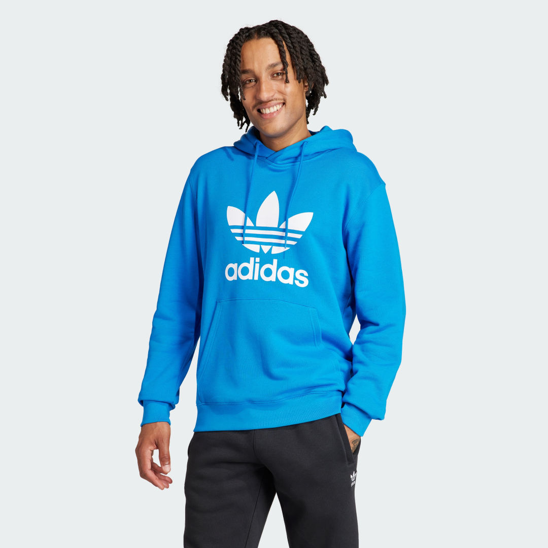 Mikina adidas Originals Adicolor Classics Trefoil Hoodie Modrá | IM9410, 0