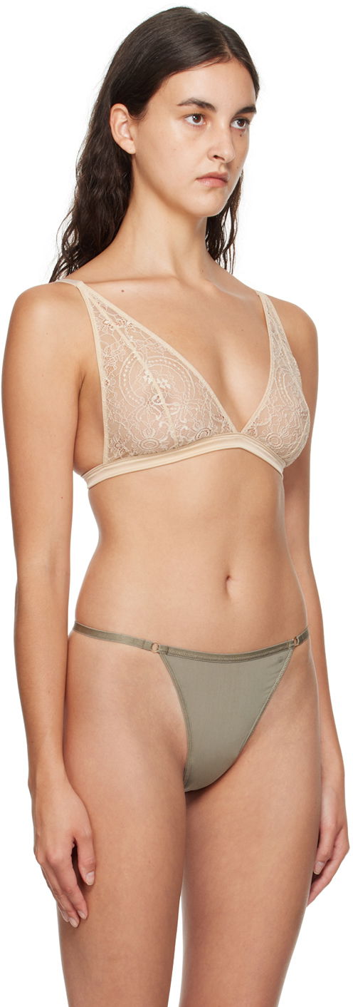 Podprsenka Anine Bing Lace Triangle Bra Béžová | A-10-1165-110, 1