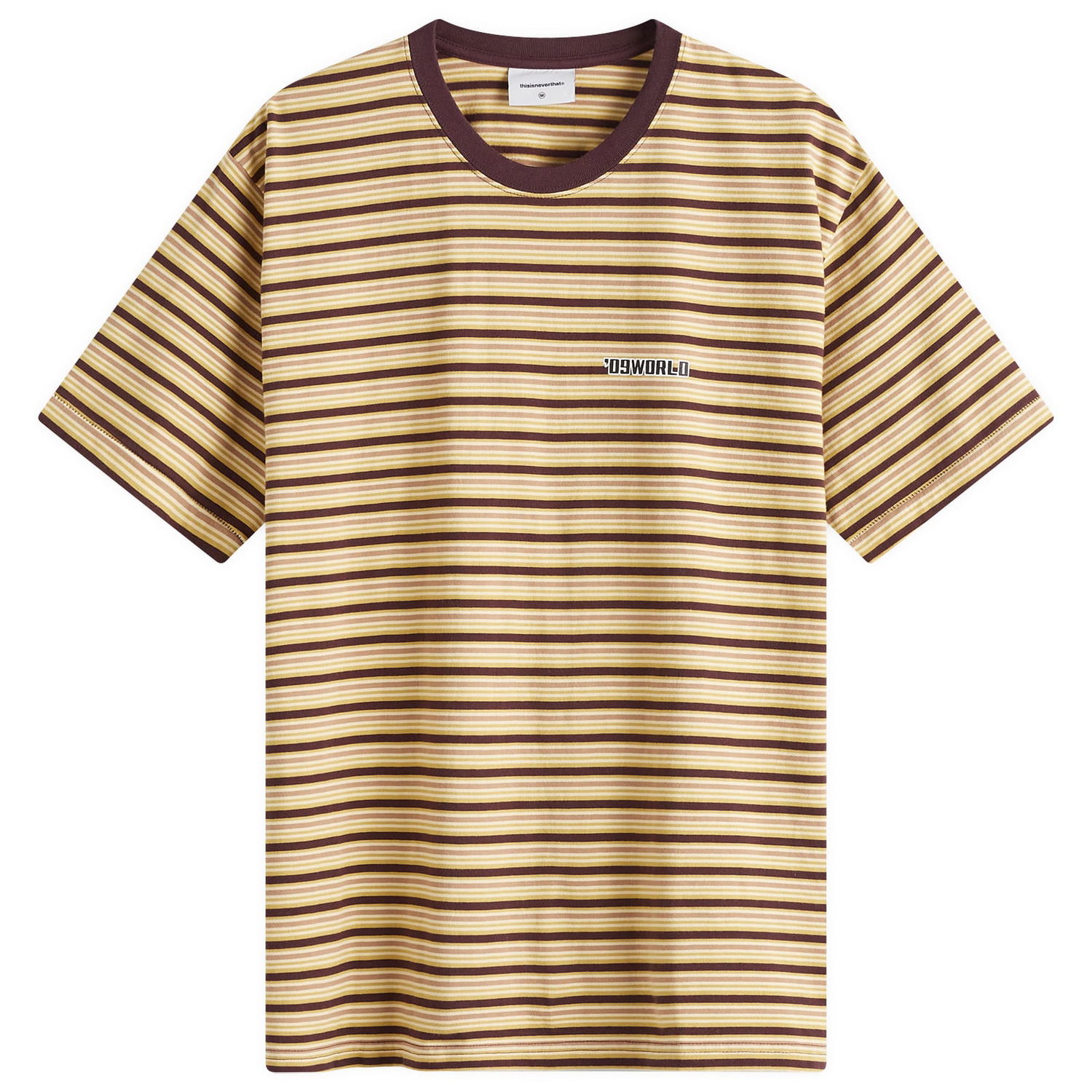 Tričko thisisneverthat Stripe T-Shirt Hnedá | TN243TTSST04-BRN, 0